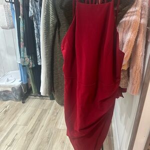 Windsor Red Asymmetrical Dress